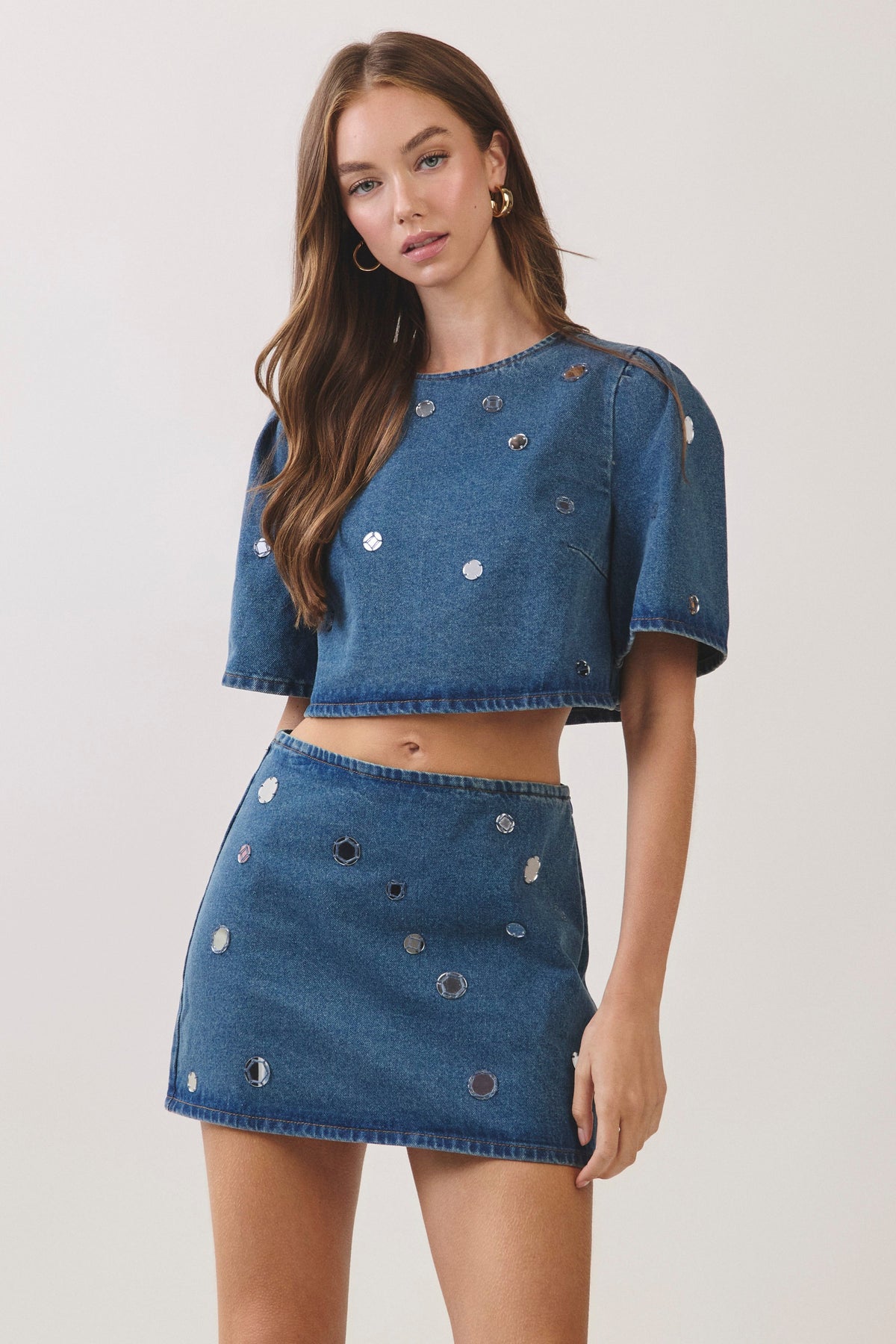 Teller Denim Mirror Top