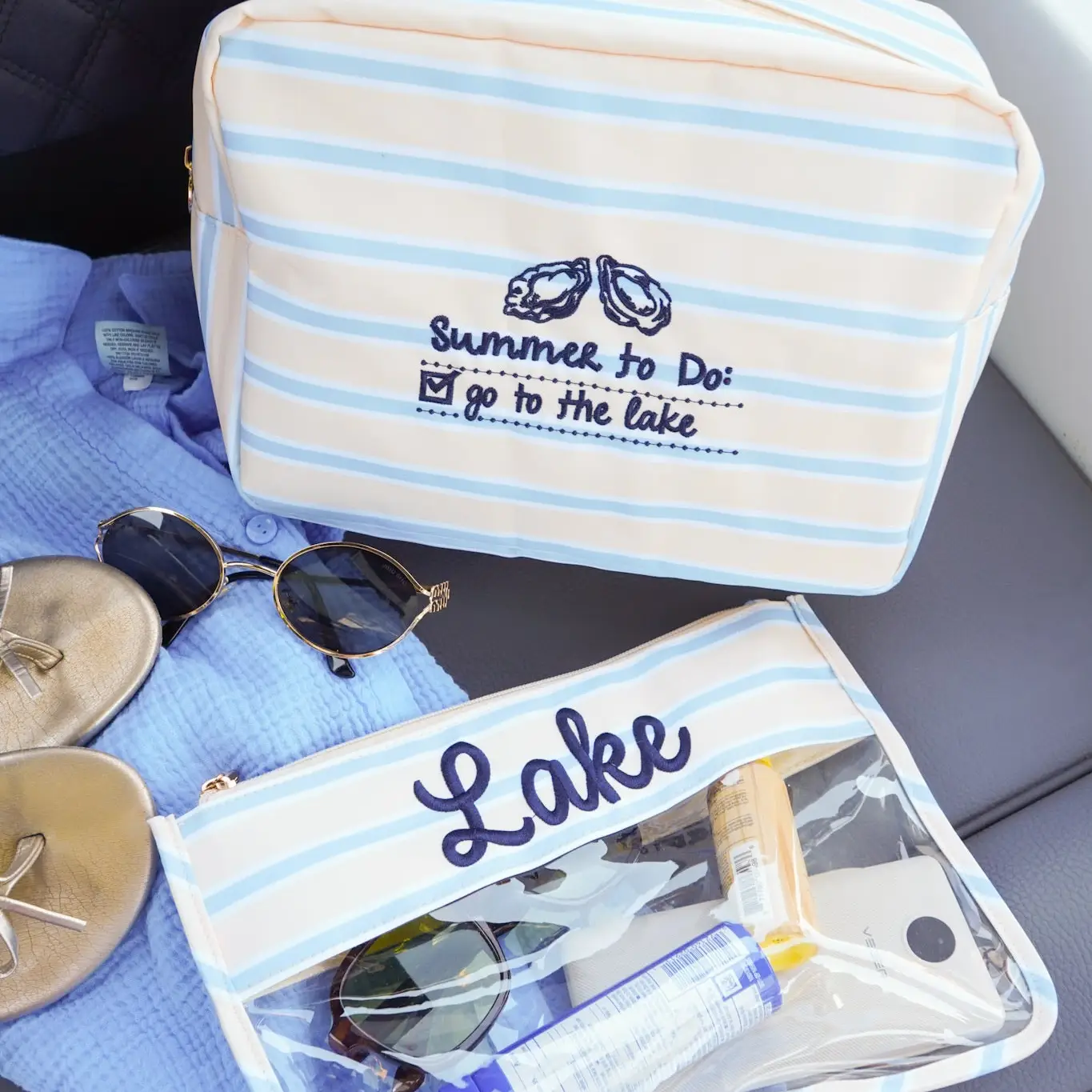 Lake - Butter & Blue Clear Pouch