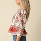 Eloise Floral Peplum Blouse