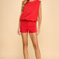 Teresa Red Romper