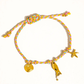 MULTIPLE COLORS Menton 18K Gold Non-Tarnish Summer Rope Charm Bracelet