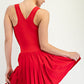 Butter Pleated Active Dress Red