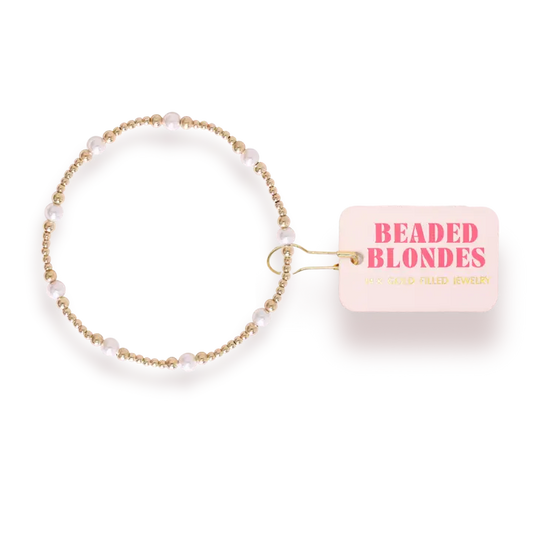 Dainty Sutton Pearl Bracelet Standard 6.75 Inch