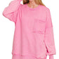 Acid Was Front Pocket Pullover Candy Pink