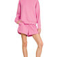 Scuba Pullover & Shorts Set Candy Pink