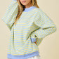 Delilah Striped Mockneck Blue