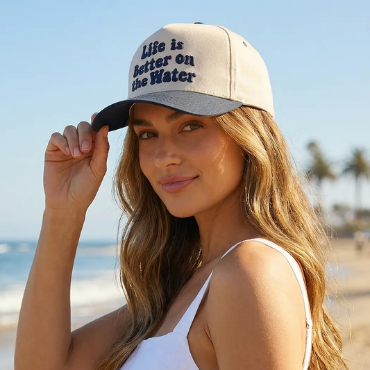 Life Is Better On the Water Navy Trucker Hat