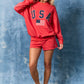Loretta USA Red Shorts
