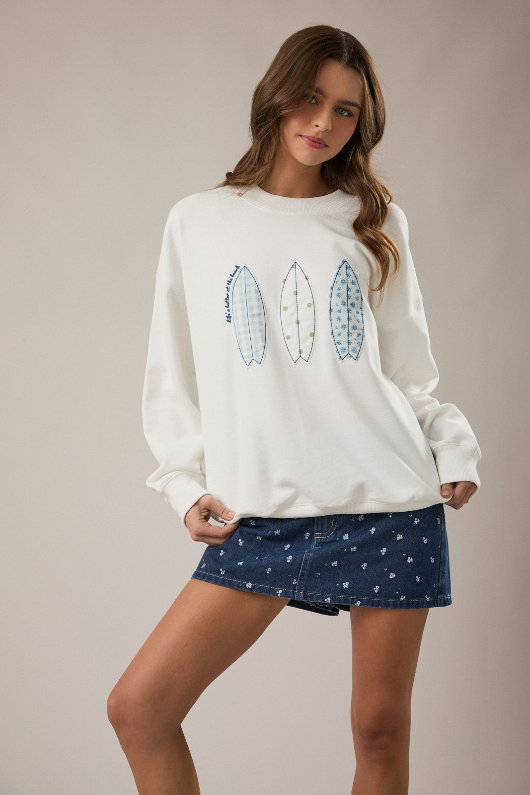 London White Surf Sweatshirt