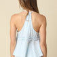 Elena Ruffle Tie Top