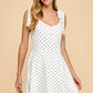Trinity Polka Dot Dress White