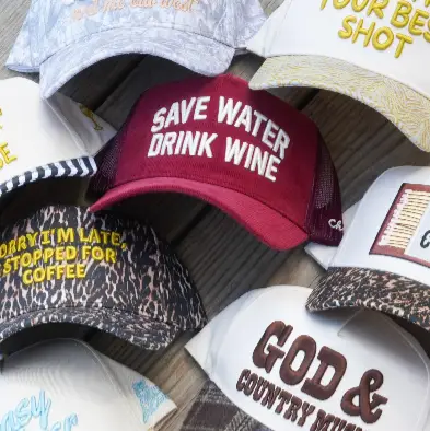 Save Water Drink Wine - Maroon Corduroy Trucker Hat