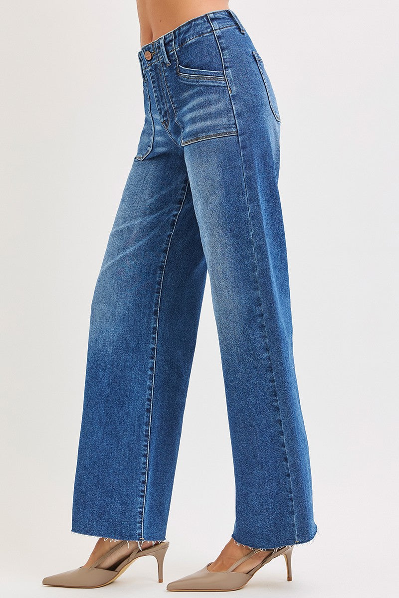 Risen Front Patch Jeans