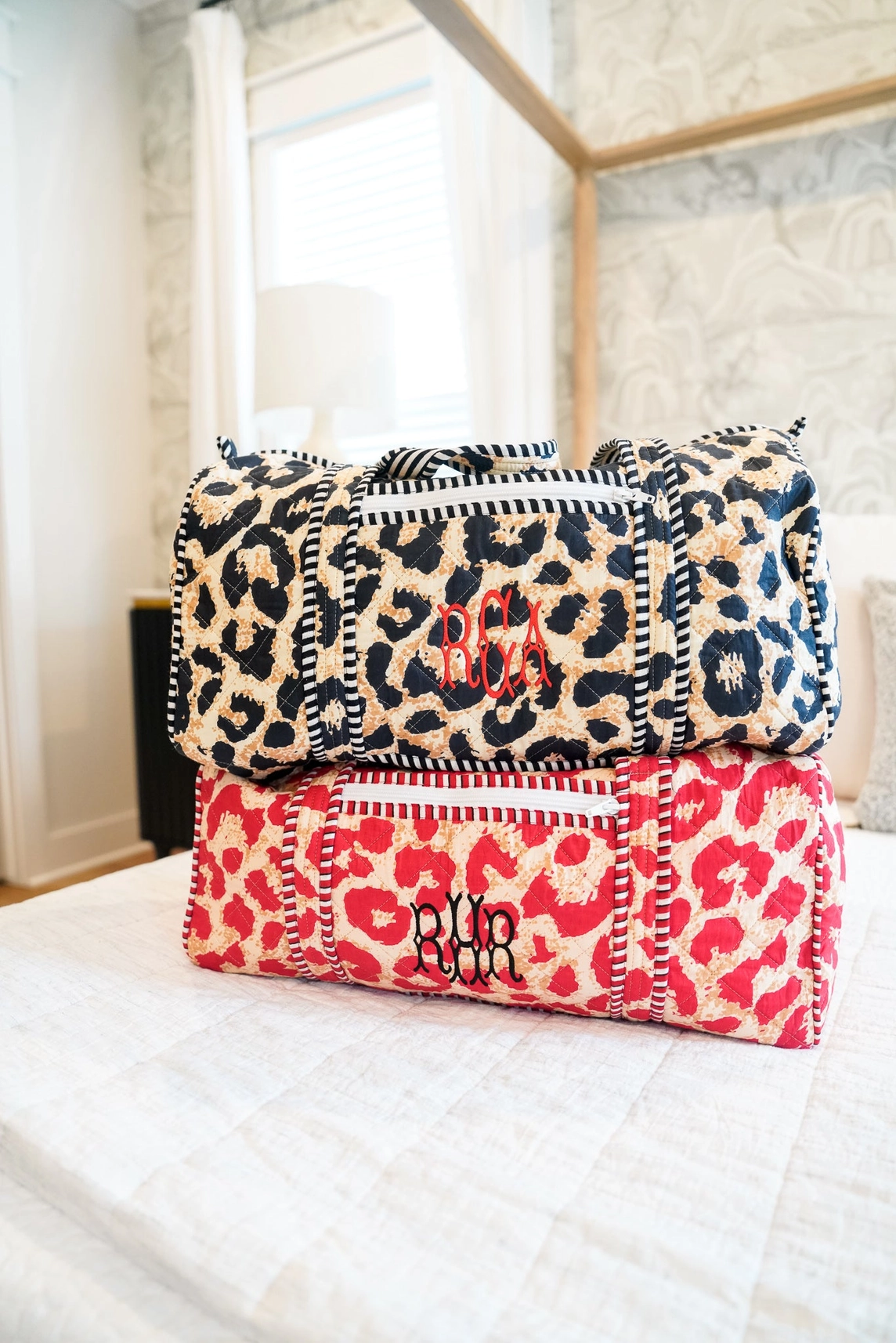Red Leopard Duffel Bag