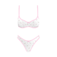 Seaside Picnic Bikini Pink Floral Top