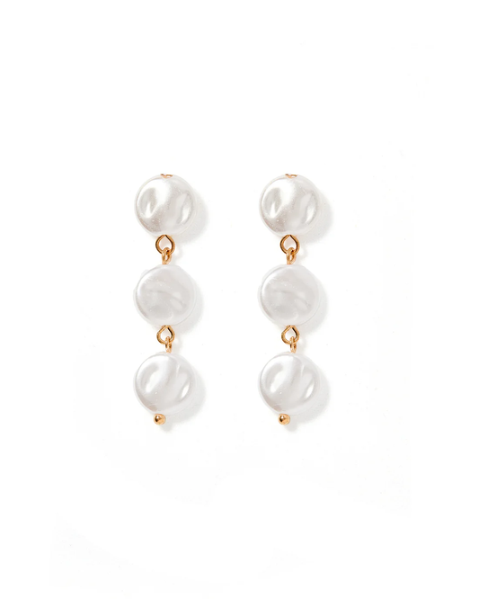 Libby 3 Pearl Earrings