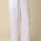 Millie Wide-leg Drawstring Linen Pants