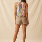 Freya Floral Halter Bodysuit