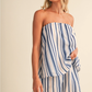 Kaia Striped Strapless Set