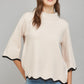 Faith Scalloped Top