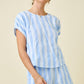 Daphne Blue Striped Set