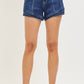 Risen High Rise Layered Hem Shorts