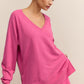 Weekender V Neck Pink