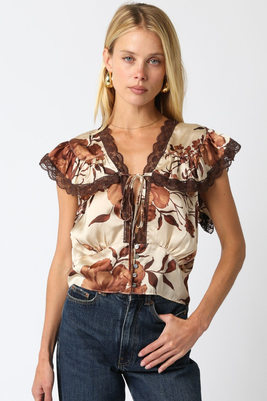 Parker Floral Lace Top