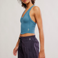 FP Movement ALL CLEAR V NECK CAMI / RIPTIDE