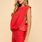 Teresa Red Romper