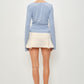 Mika Lace Inset Wrapped Top