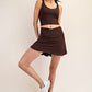 Butter V Shaped Skort Espresso