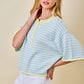 Deann Striped Top Blue