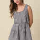 Oria Gingham Open-back Romper