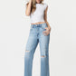 Vervet Super High Rise Distressed Vintage Flare Jeans