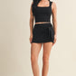 Kinsley Black Wrap Skirt