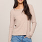 Z SUPPLY Junie L/S Tee Heather Ash