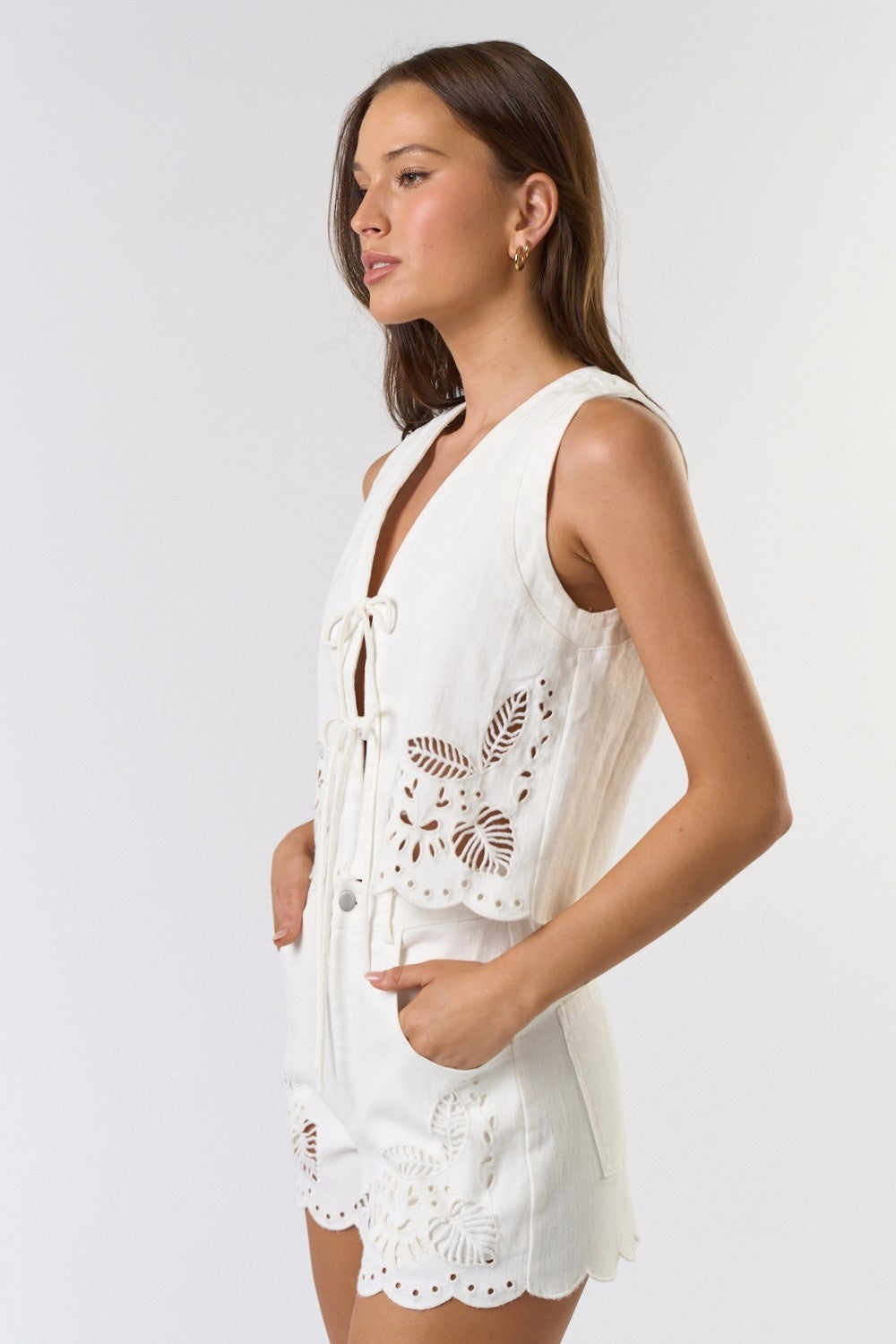 Luna white top