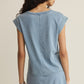 Z SUPPLY Camino Jersey Denim Top
