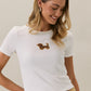 Sam White Dog Tee