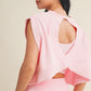 Kaia Pink Open Back Top
