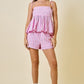 Daisy Pink Striped Set Top