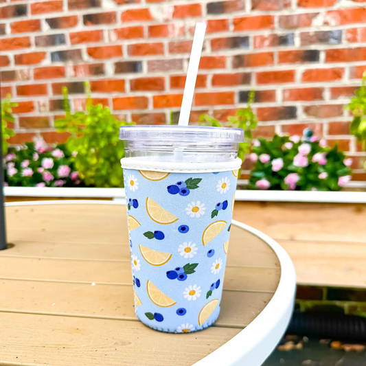 Blueberry Lemonade | Reusable Coffee Sleeve Small
