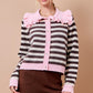 Diana Pink Striped Sweater