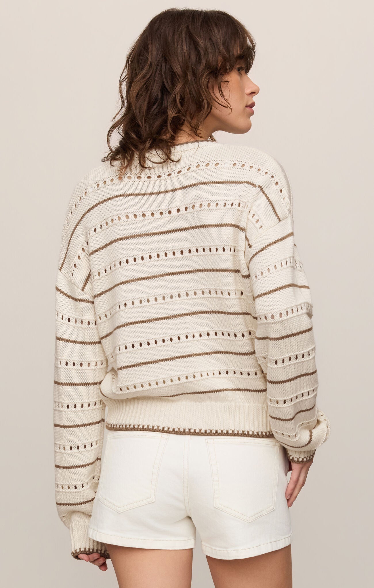 Z SUPPLY Darby Stripe Sweater Sandstone