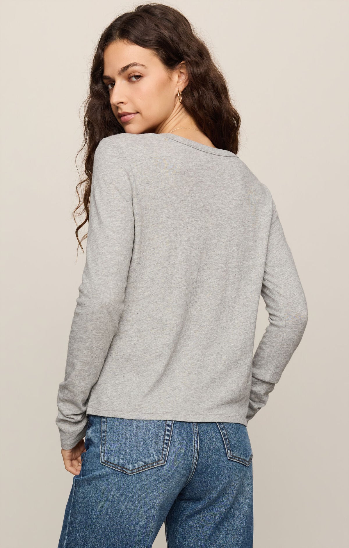 Z SUPPLY Junie L/S Tee Heather Grey