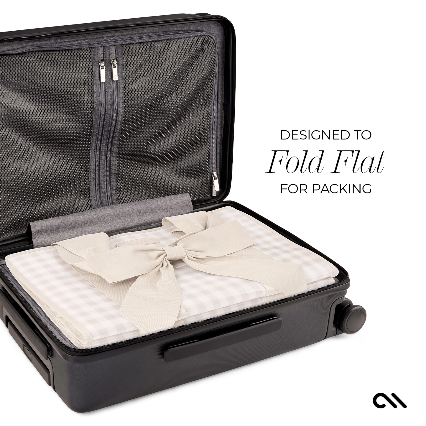 Special Edition Jelly Tote w/ Phone Pouch Latte Gingham Bow