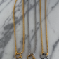 Locket Necklace GOLD NECKLACE WITH SILVER PENDANT