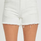 Risen white high rise shorts