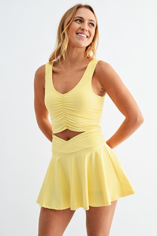 Ruche Active Set Skirt Yellow Gold